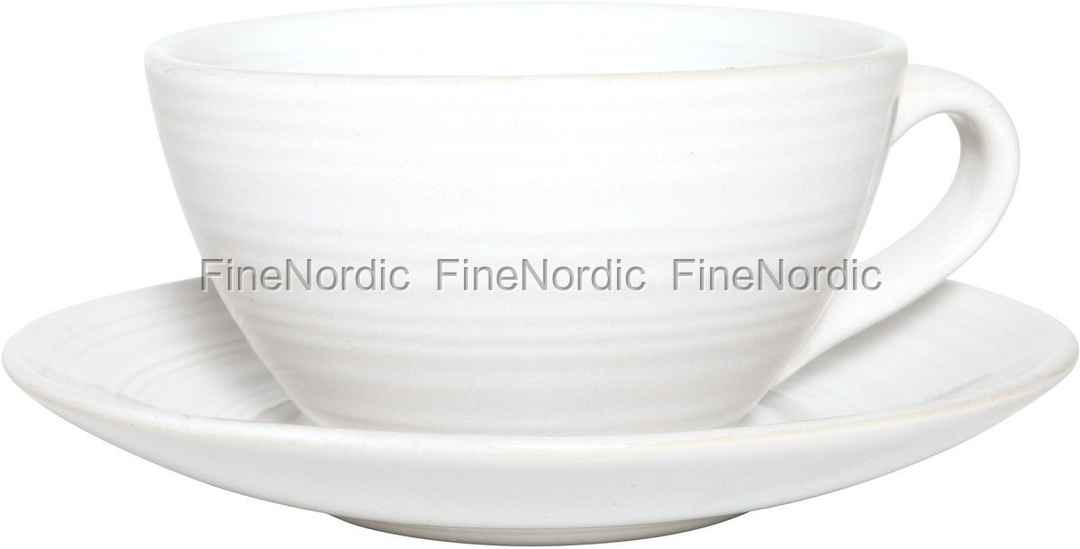 Ib Laursen Tasse und Untertasse Tide - Weiß Ib Laursen Tasse und Untertasse Tide - Weiß