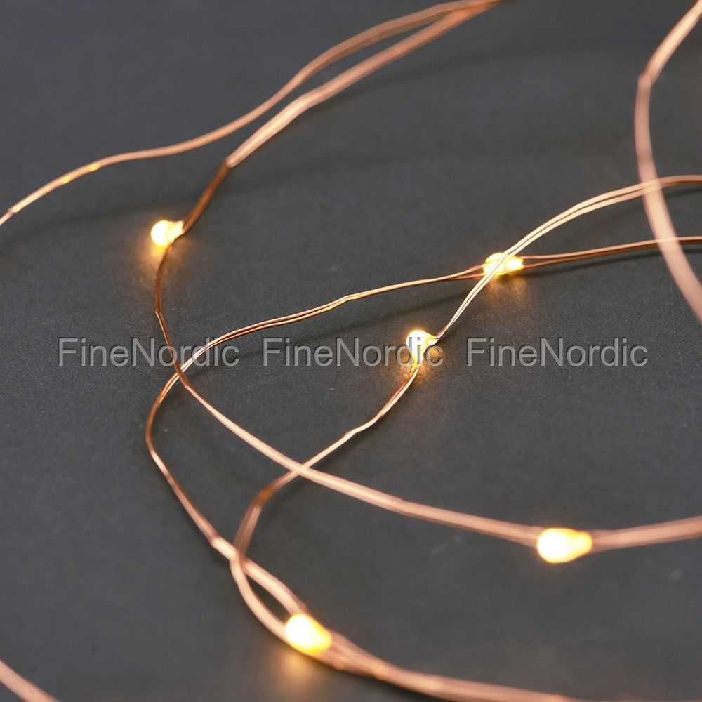 House Doctor Lichterkette 10m Kupfer - 80 LED-Leuchten