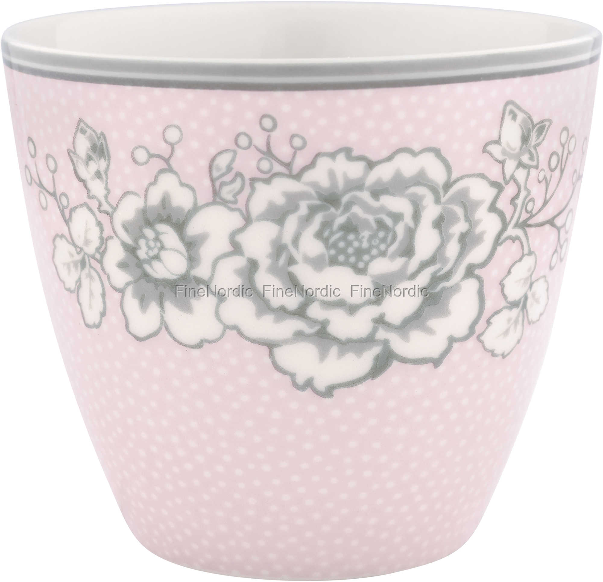 GreenGate Stoneware Latte Cup Ella Pale Pink