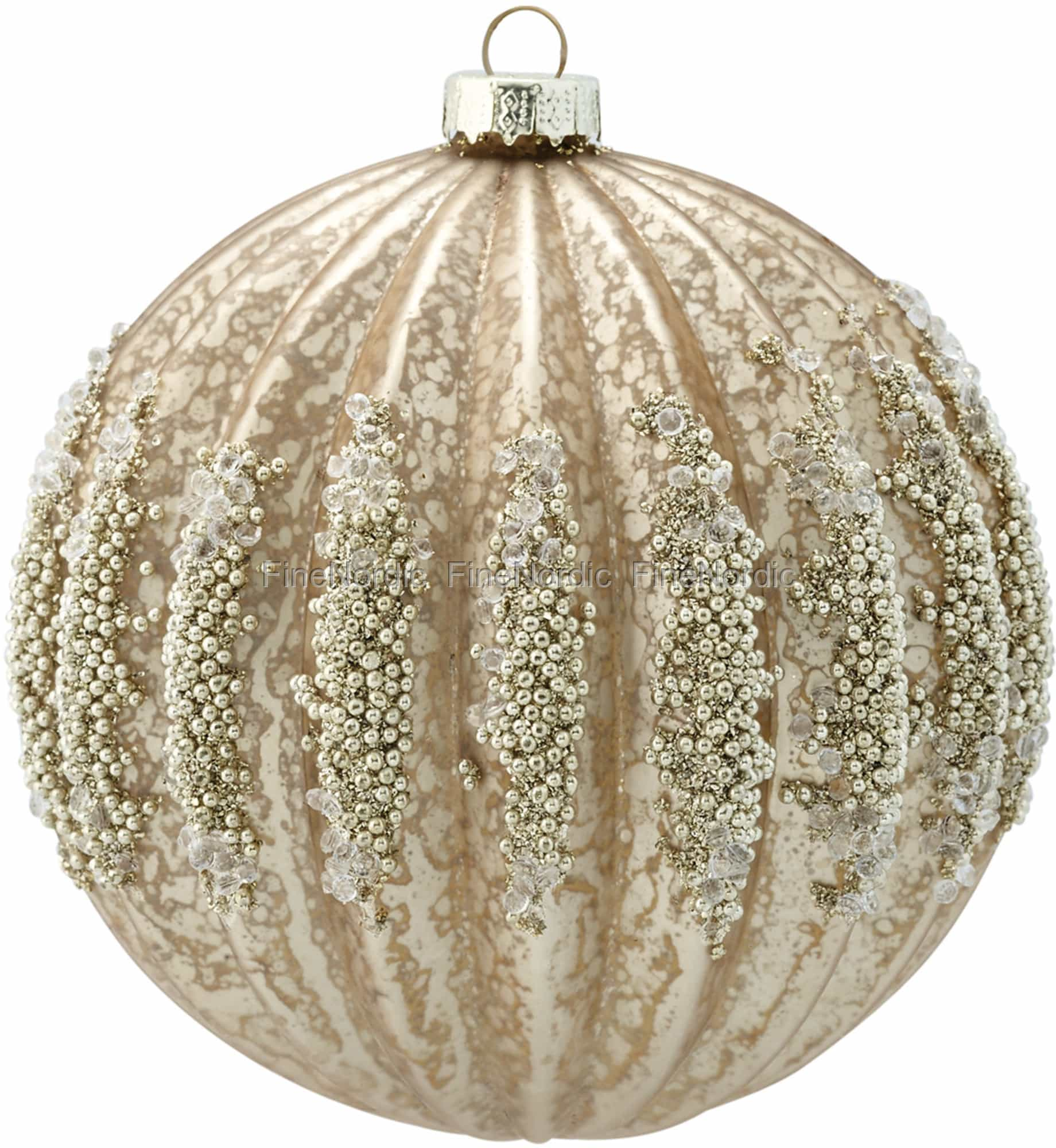 Greengate Weihnachtskugel Glas Aurelia Antique Hanging Large