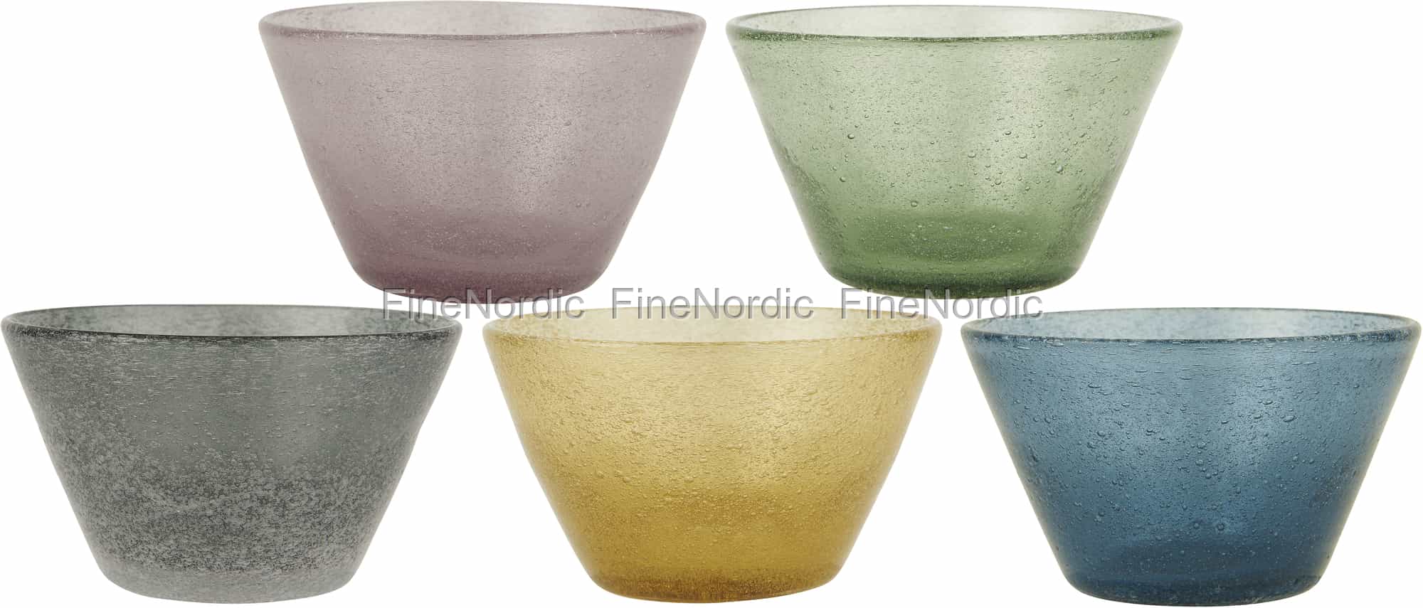 Ib Laursen Glasschüssel Colour Play Mundgeblasen Dicke des Glasses kann