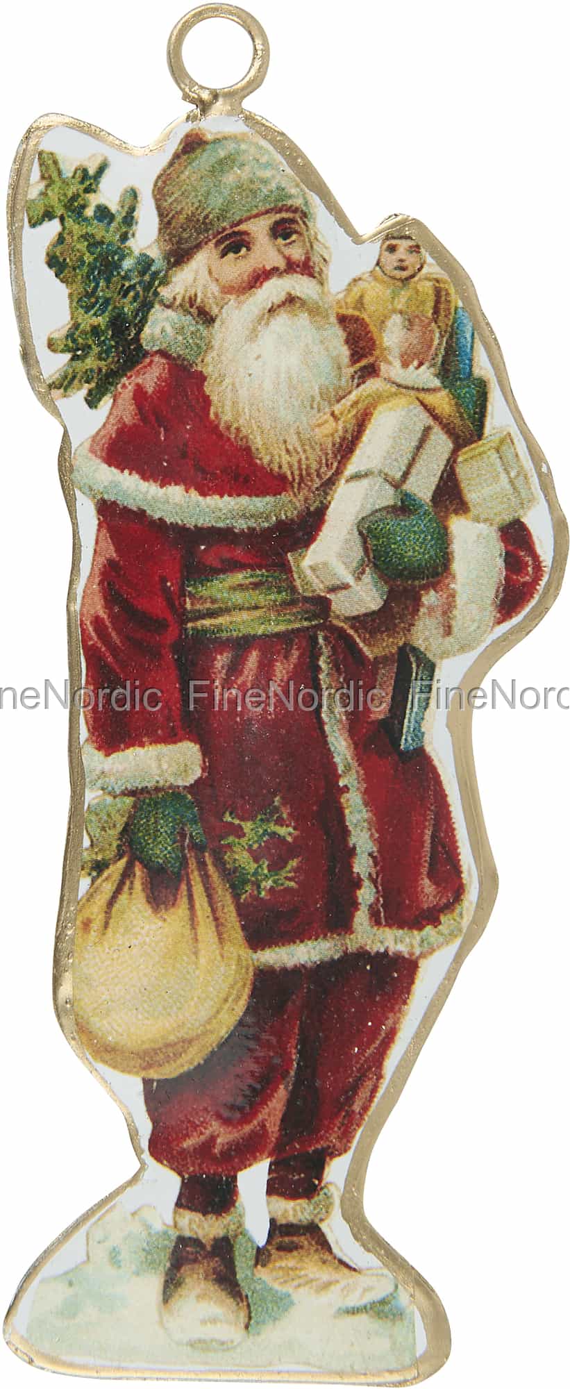 Ib Laursen Weihnachtsmann zum Aufhängen mit Geschenken in der Hand