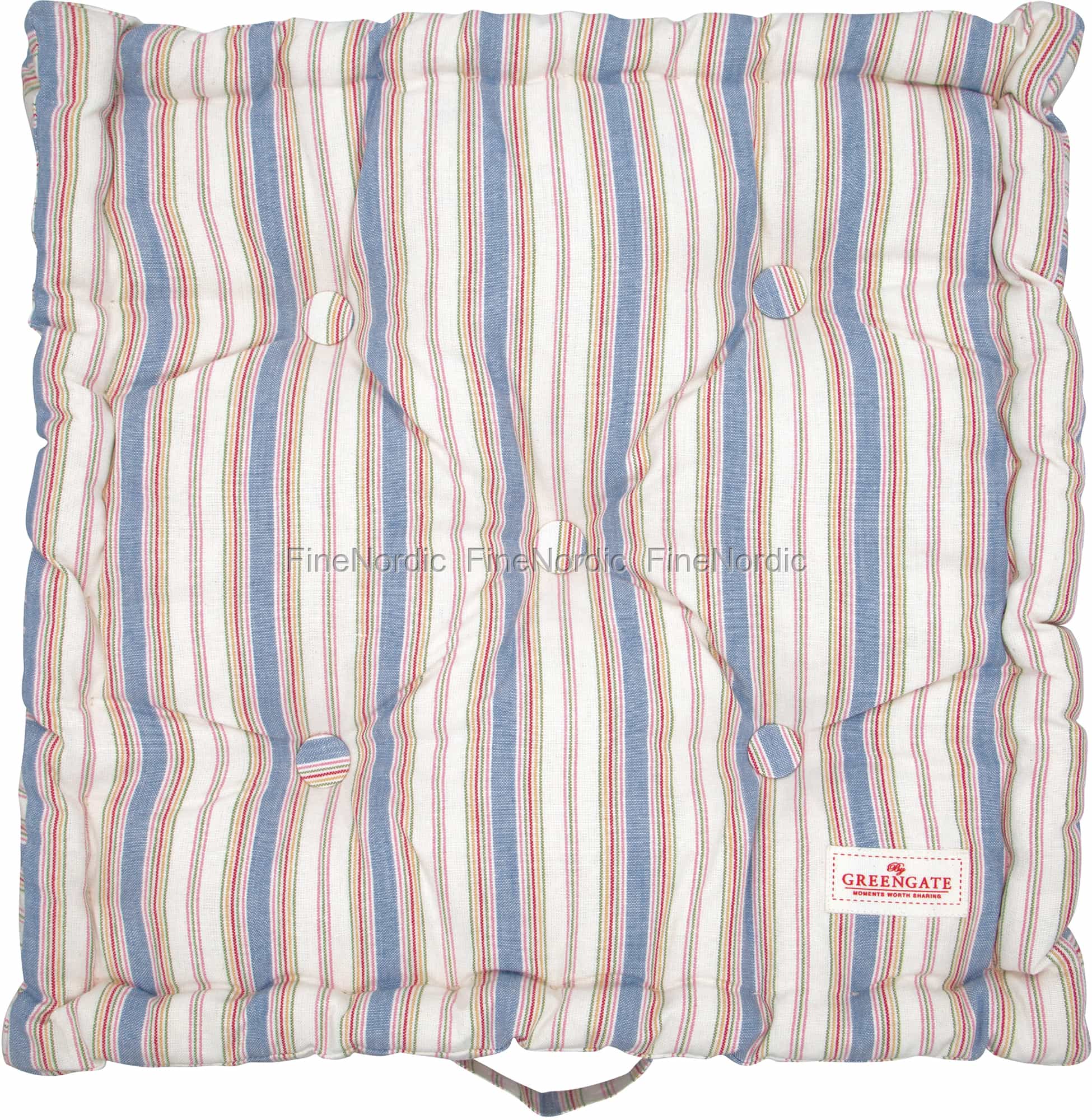 GreenGate Sitzkissen Imke Dusty Blue 50 x 50 cm