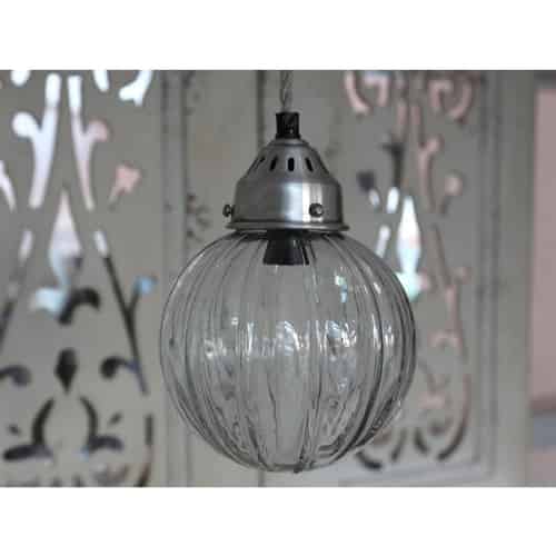 IB Laursen Hängelampe Aus Bambus - Natur, 34 Cm Durchmesser, 1,7 M Kabel