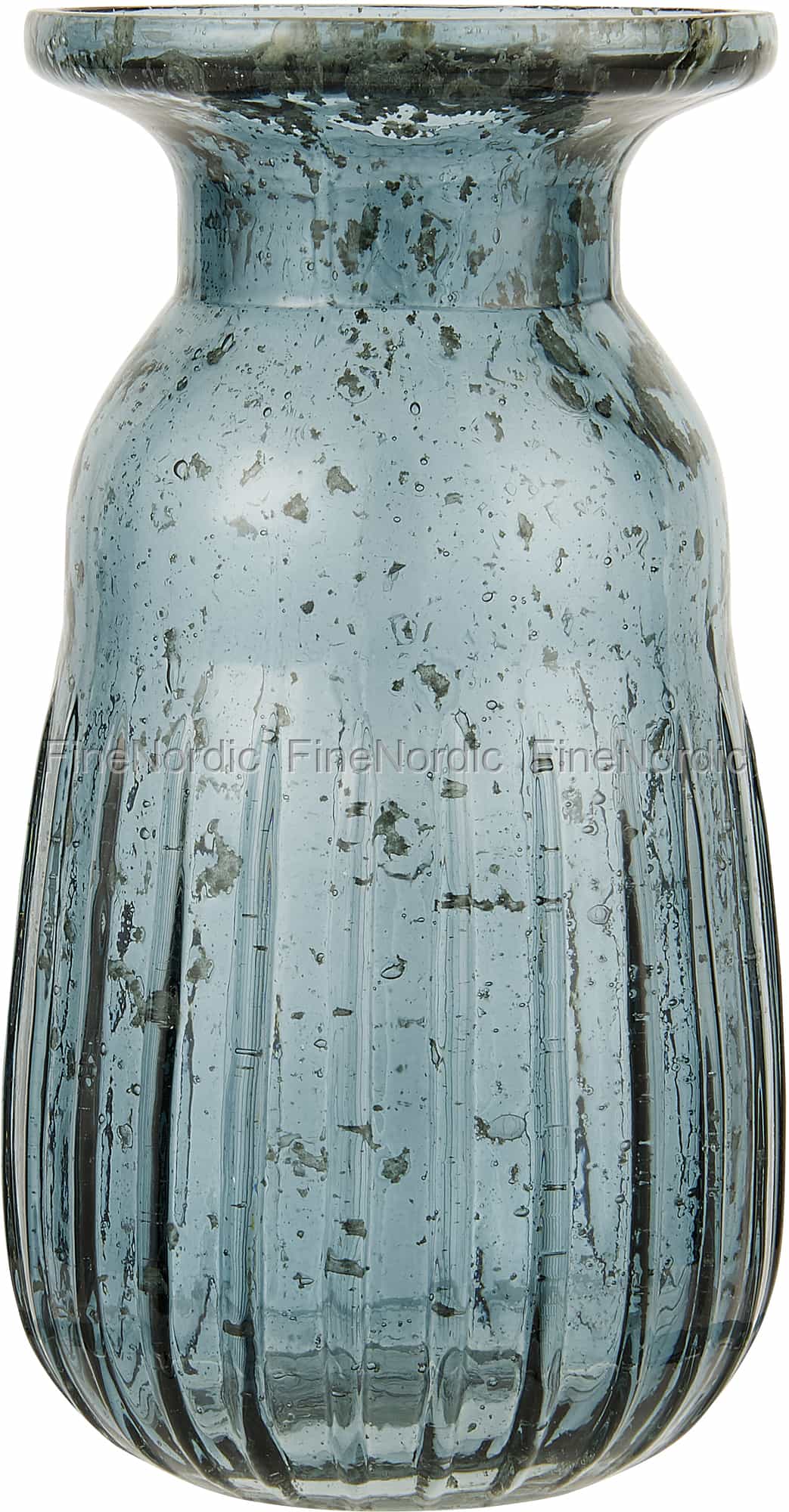 Ib Laursen Hyazinthenvase Pebbled Glass Petrol
