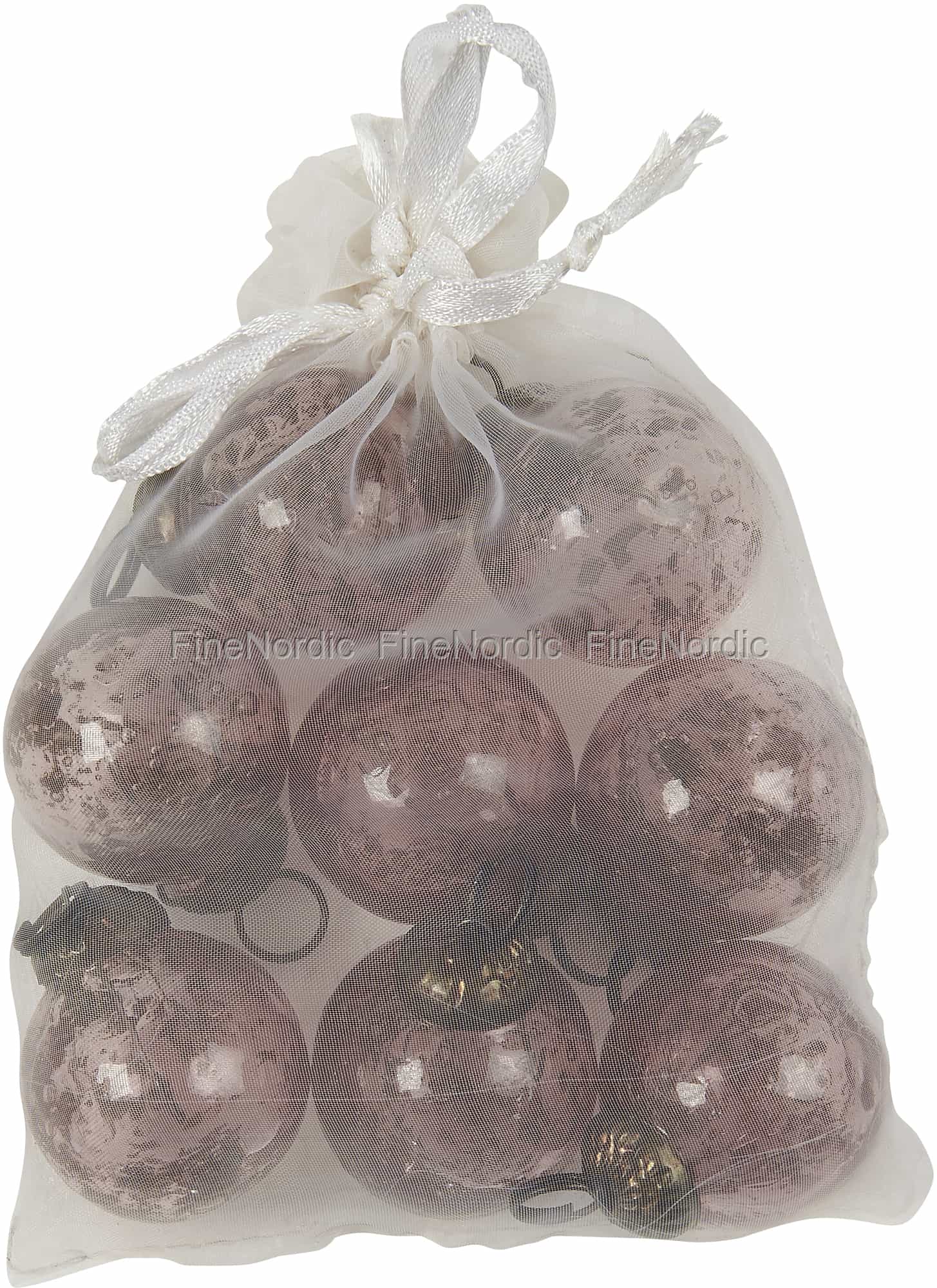 Ib Laursen Weihnachtskugel 8 Stück Mini Rose