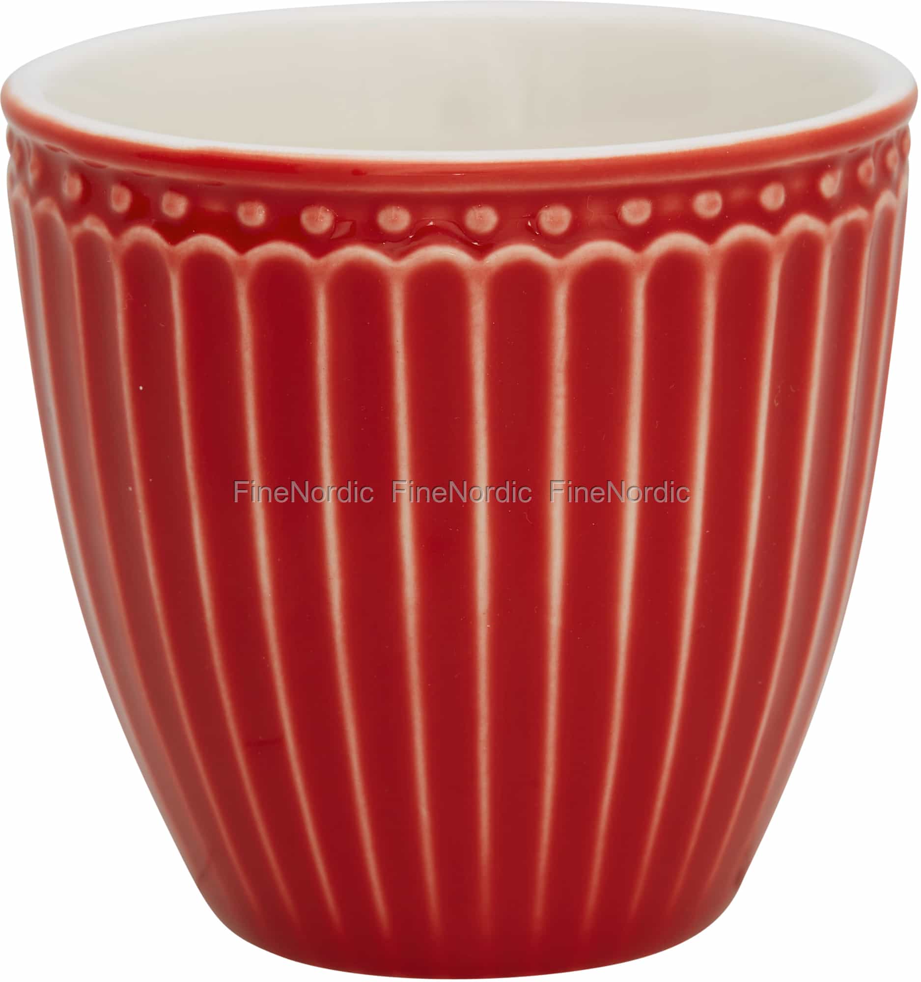 GreenGate Ciotola Alice Red In Porcellana - Diametro 14 Cm, Altezza 7 Cm - Lavabile In Lavastoviglie E Microonde