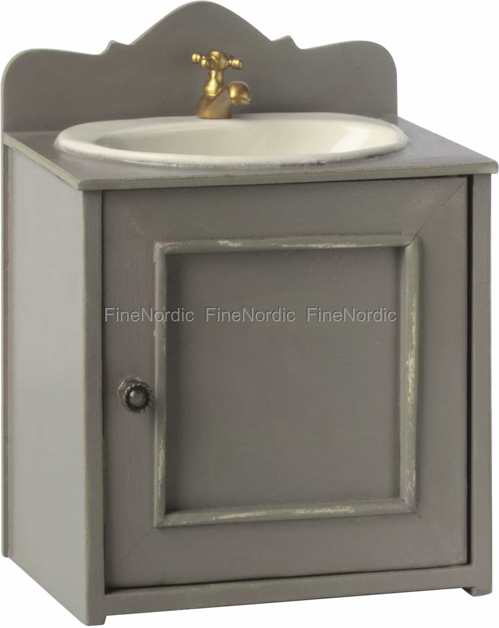 Miniatur Waschbecken Für Puppenhaus - Realistische 1/12 Küchenspüle Aus Holz