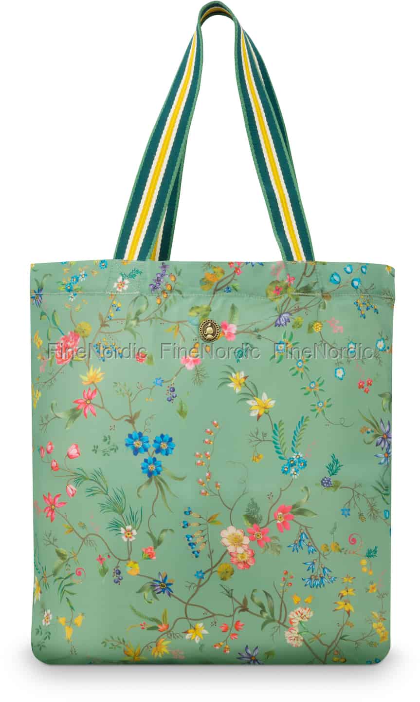 Pip Studio Faltbare Tasche Petites Fleurs Green