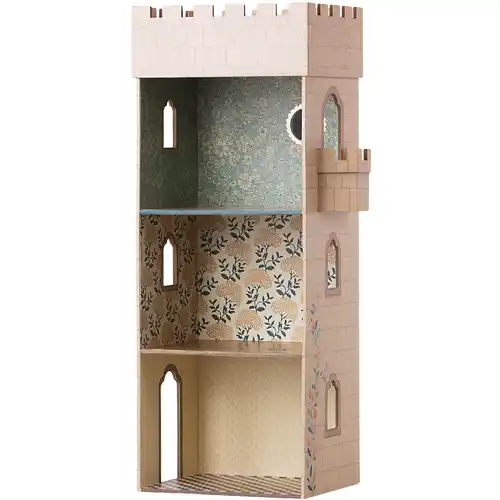 Melody Jane Puppenhaus Spiegel – Rokoko-Goldrahmen, 1:12 Maßstab, 57x70 Mm