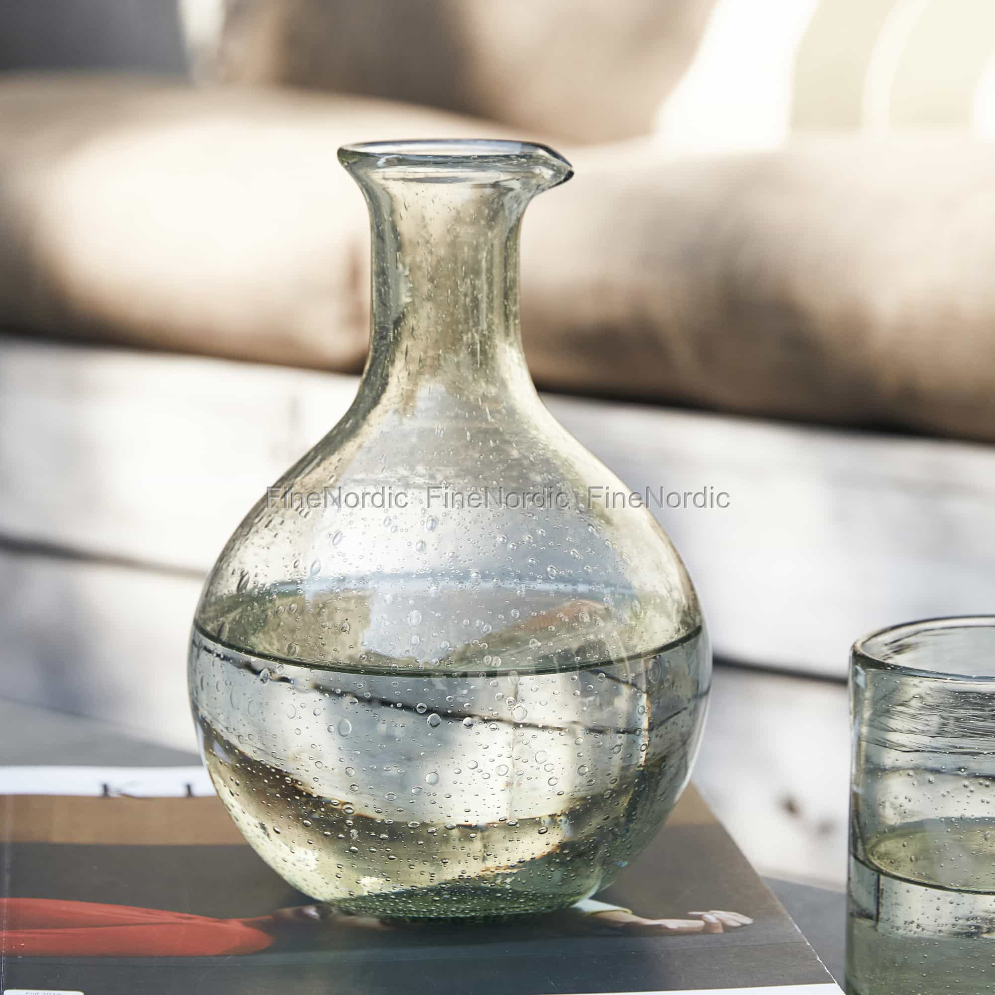 Chic Antique Getränkespender im Glas mit Hahn 3,5 Liter