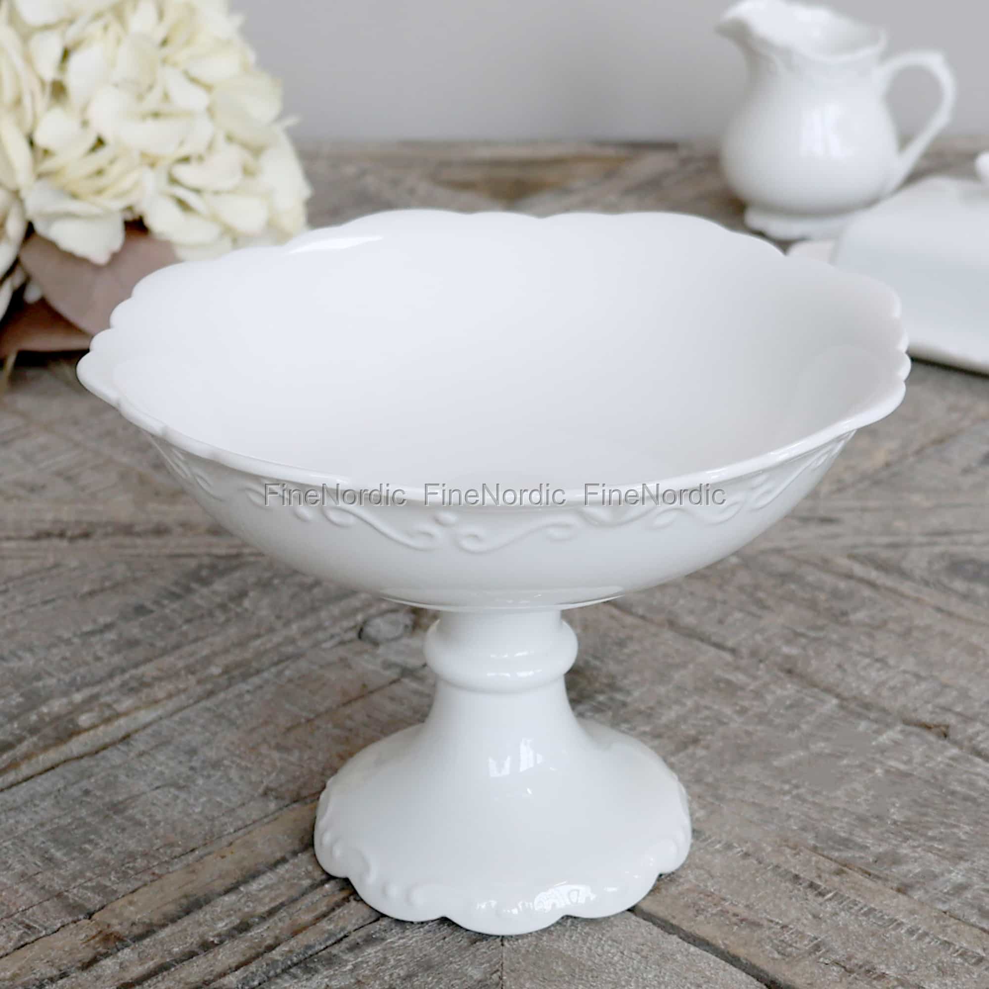 Chic Antique Schüssel mit Fuß - Provence