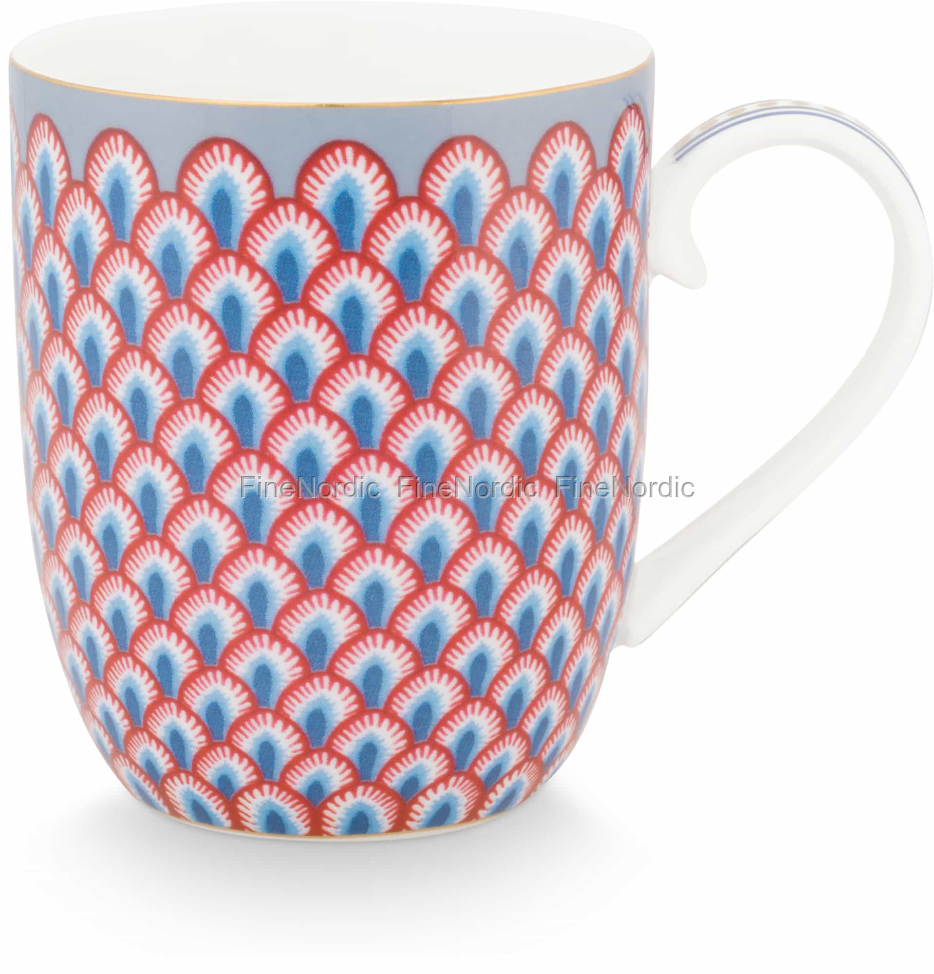 Tasse Avec Soucoupe Flashy Bleu Foncé 220 ml