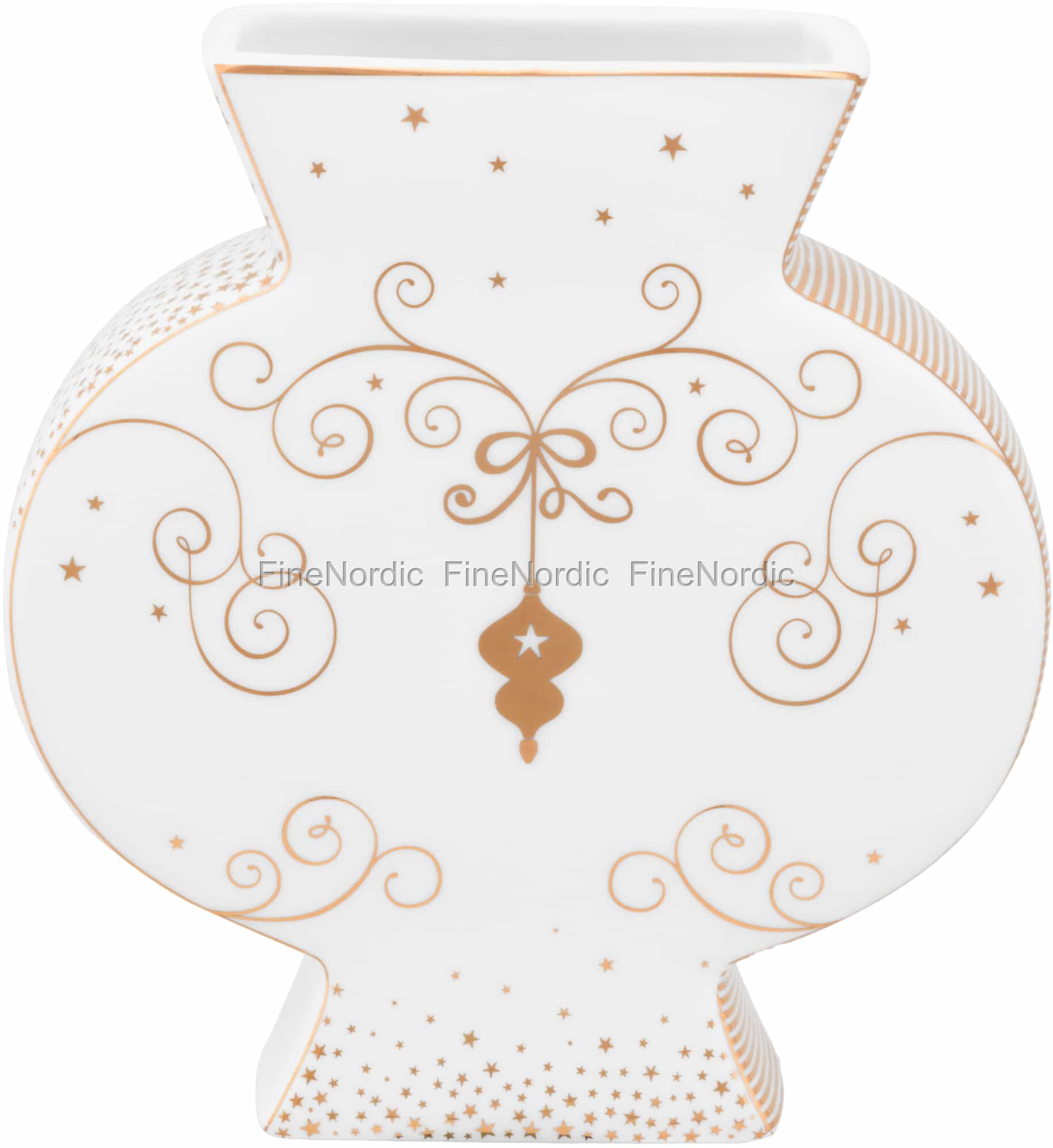 Pip Studio Flache Vase Royal Winter White 16,5 cm