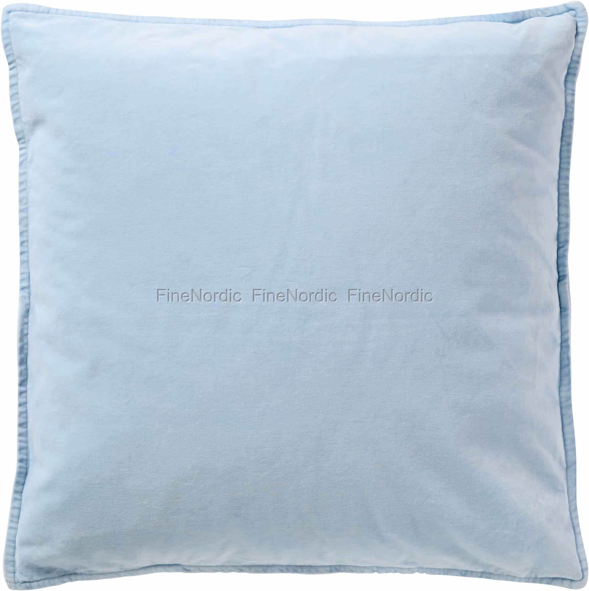 Ib Laursen Kissenhülle Velours Colonial Blue 52 x 52 cm