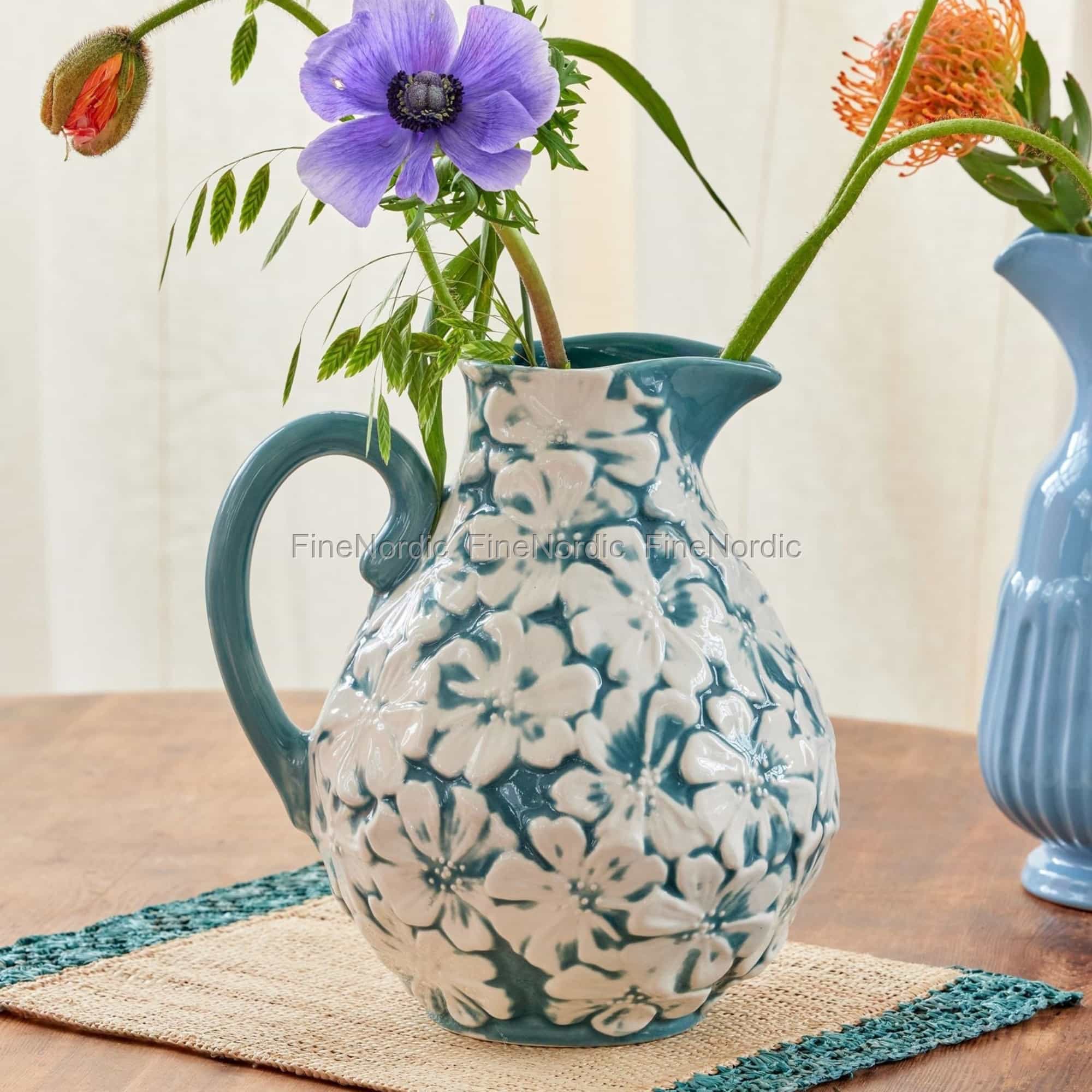 Rice Keramik Blume-Krug Grün