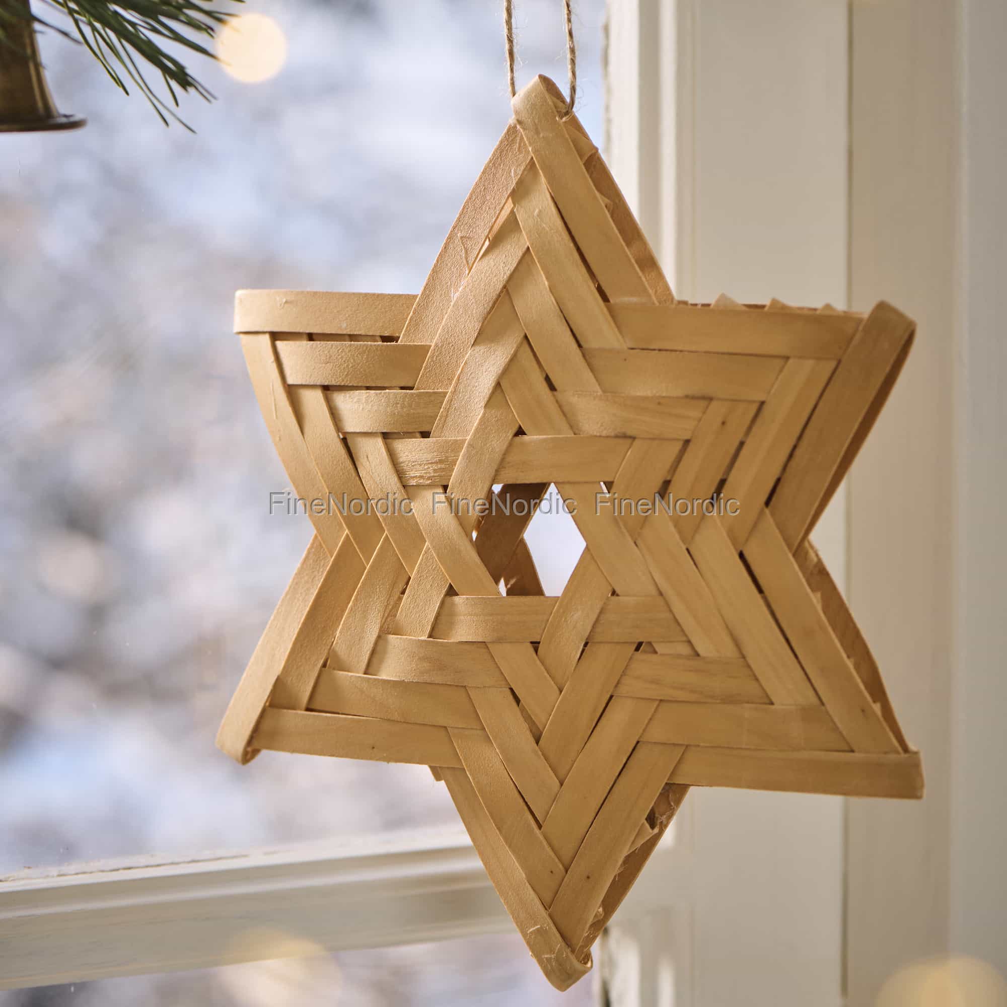 Rattan-Lampenschirm Zum Aufhängen – Geflochtenes Weiden-Design, Ca. 31 Cm, Natürlicher Boho-Look