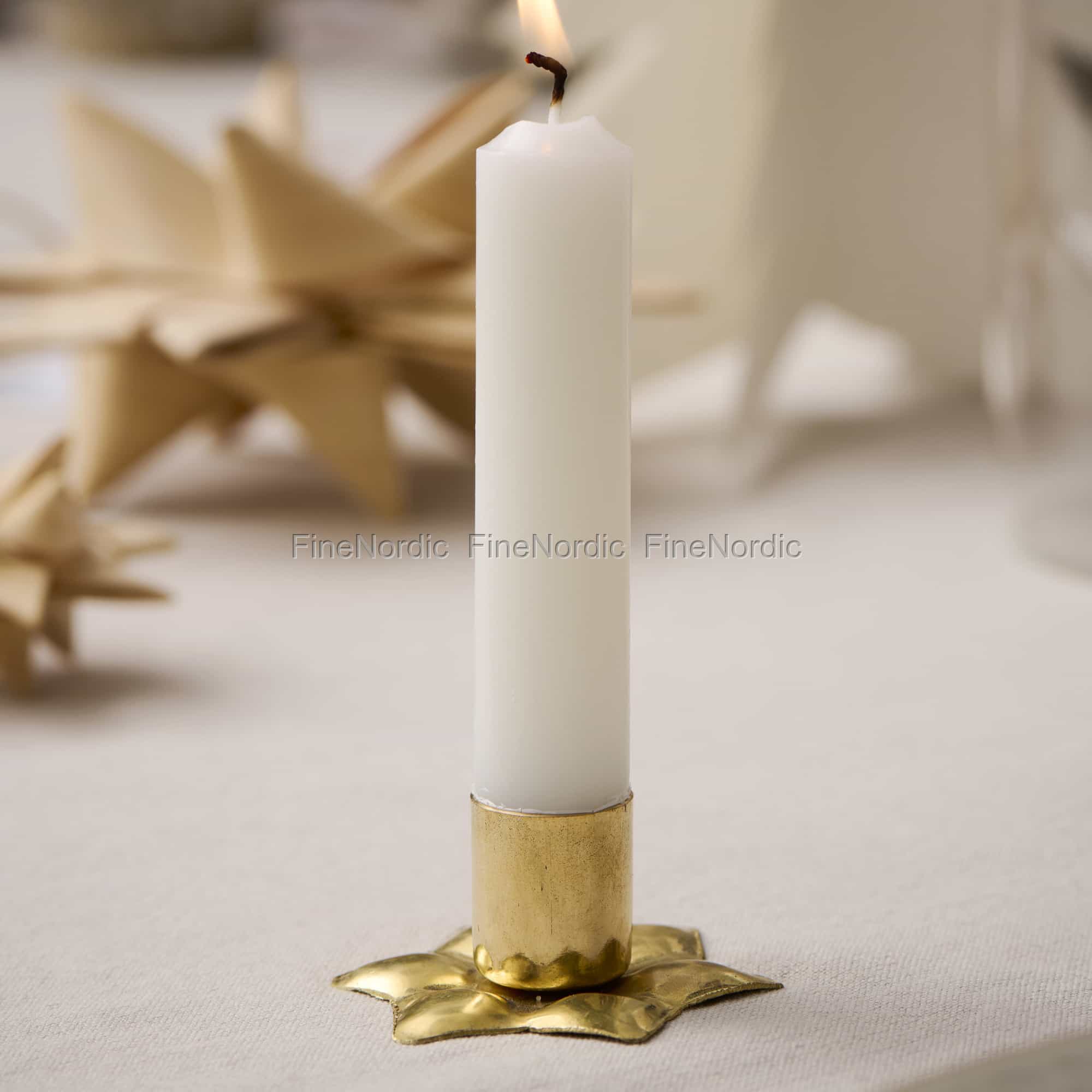 4x Kerzenhalter Aus Messing – Für Dünne Altarkerzen Bis 0,9 Cm, Ideal Für Hochzeit & Tischdeko