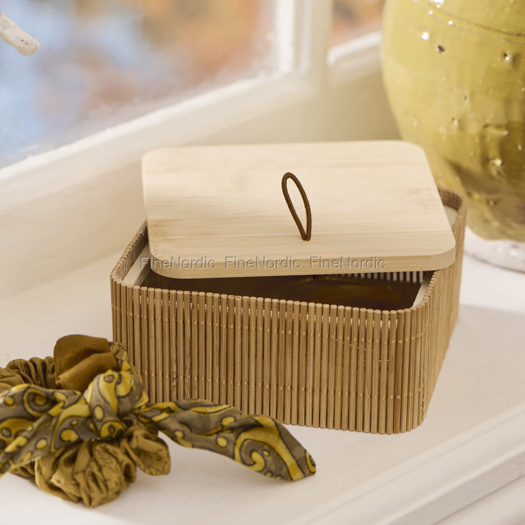 Ib Laursen Box mit Deckel Quadratisch Bambus