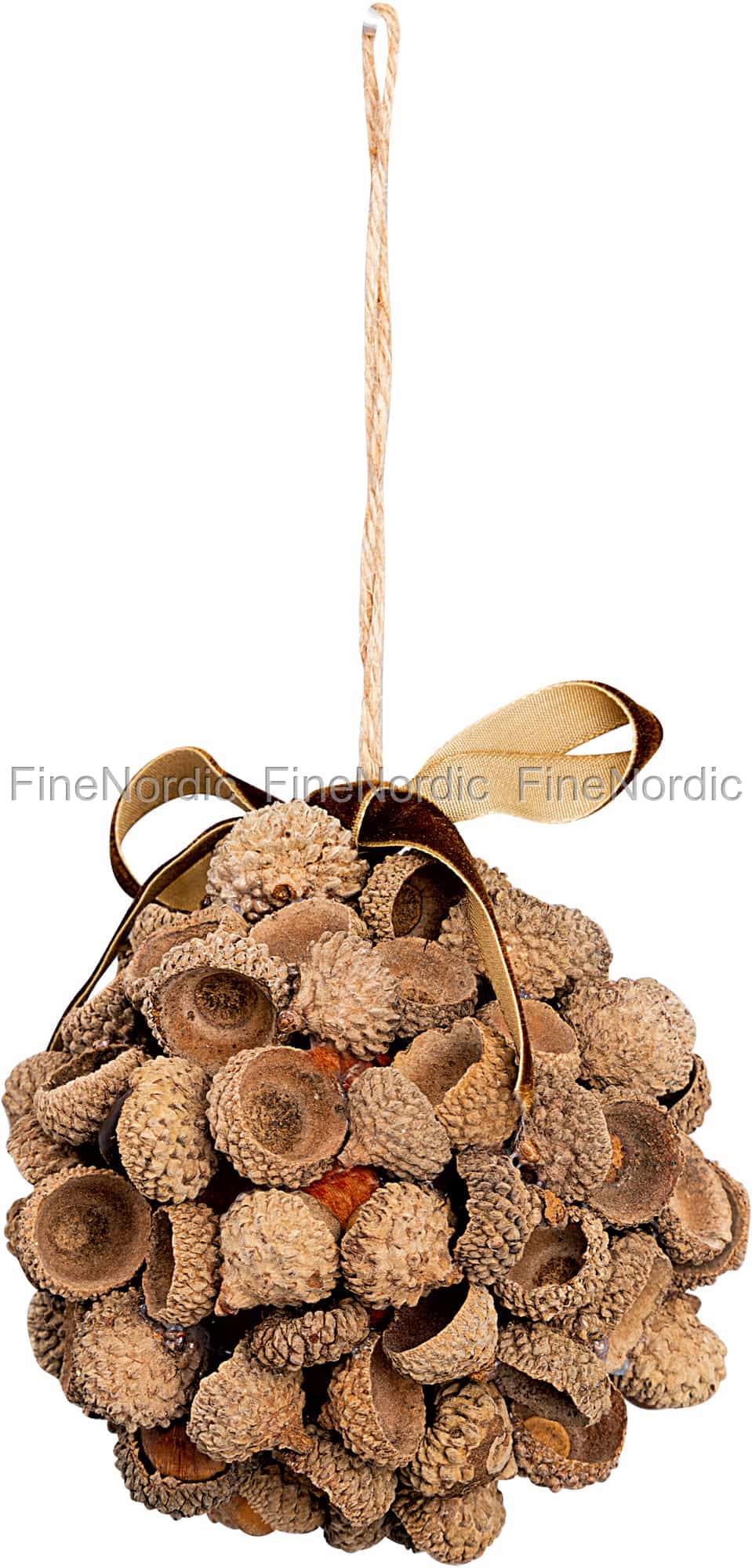 GreenGate Weihnachtskugel Eichel Braun Medium