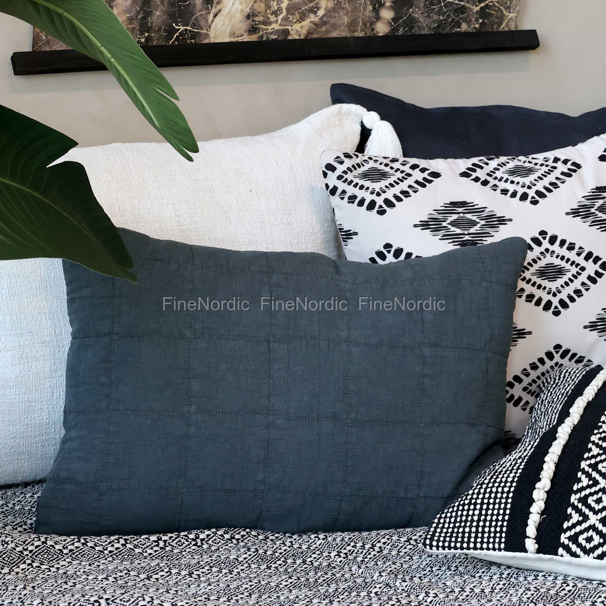 Chic Antique Aix Vintage Kissenbezug Mignight 40 x 60 cm